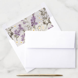 Wedding Lilacs Design Envelope Liner