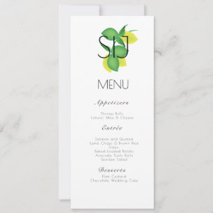 Wedding Limoncillo Lemon Lime Bunch Dinner Menu