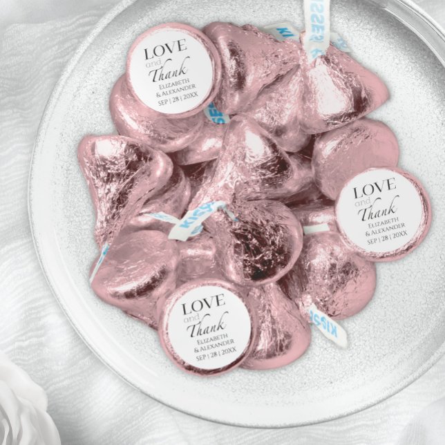 Wedding Love and thanks Hershey®'s Kisses® (Creator Uploaded)