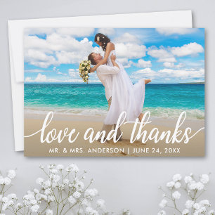 Wedding Love and Thanks Thank You Photo