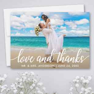Wedding Love and Thanks   Thank You Photo