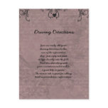 Wedding Love Birds Informational Sheet Enclosure Card