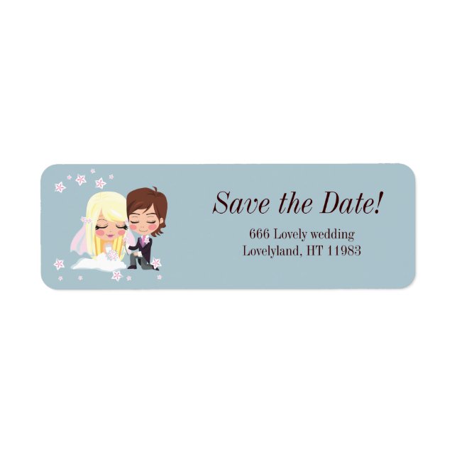 Wedding Love Flower Label (Front)
