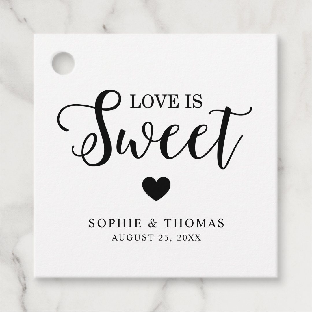 Wedding Love is Sweet Favor Tags | Zazzle Wedding Love is Sweet Favor Tags | Zazzle