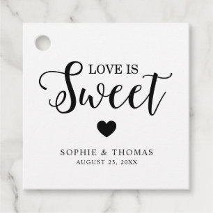 Wedding Love is Sweet Favor Tags