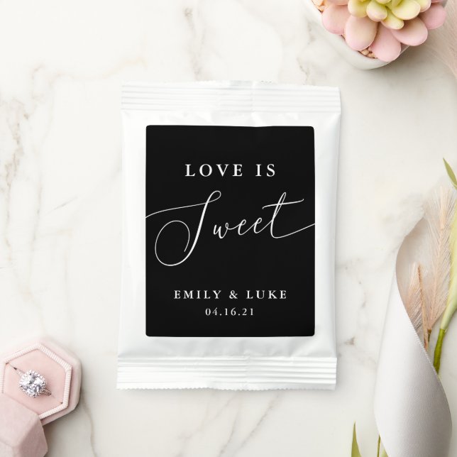 Wedding Love is Sweet Hot Cocoa Favors Chocolate Drink Mix (Wedding)