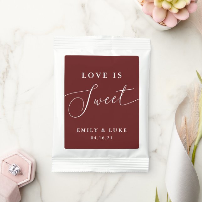 Wedding Love is Sweet Hot Cocoa Favors Hot Chocolate Drink Mix (Wedding)