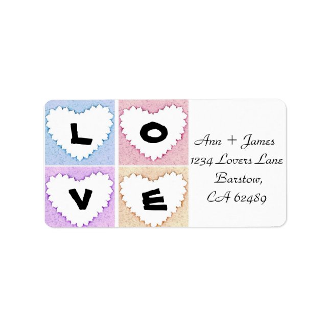 Wedding Love Label (Front)