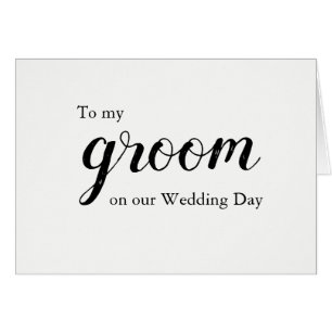 Wedding Love Message To Groom Card