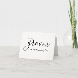 Wedding Love Message To Groom Card