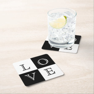 Wedding Love Paper Coaster Set