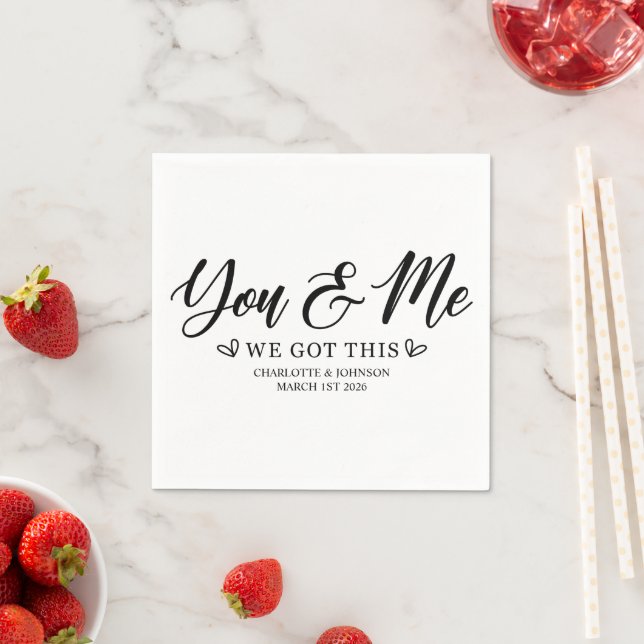 Wedding Love Quote Napkins (Insitu)