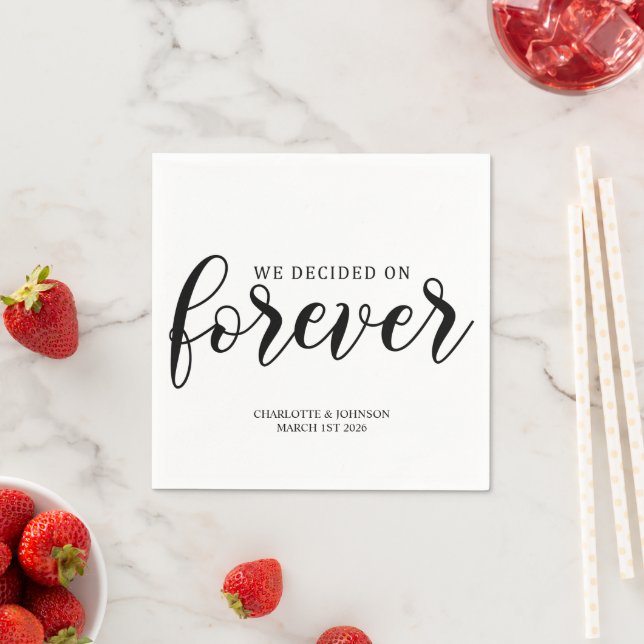 Wedding Love Quote Napkins (Insitu)