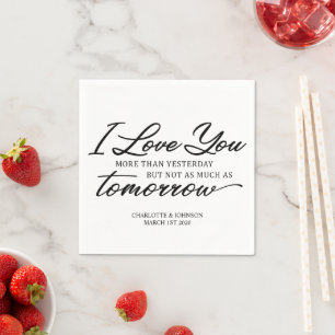 Wedding Love Quote Napkins