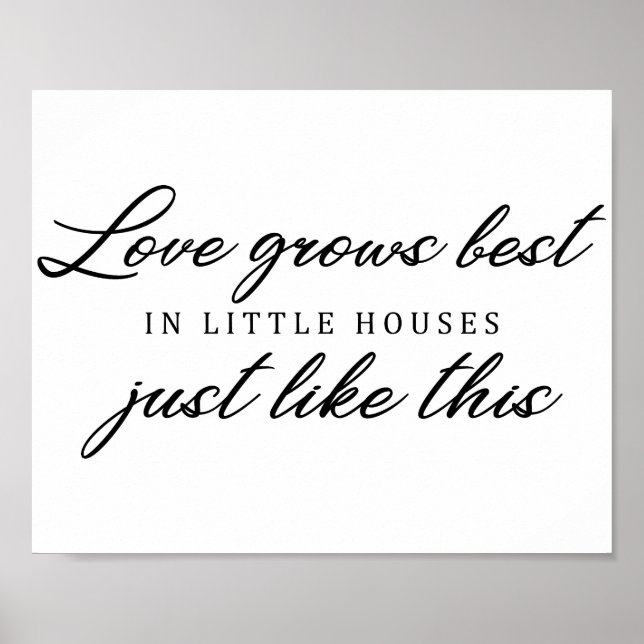 Wedding Love Quote  Poster (Front)