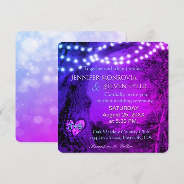 Wedding | Lovely Colors Invitation (Front/Back)