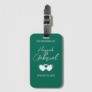 Wedding luggage tag
