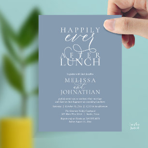 Wedding Lunch Invites, Elegant Happily Ever After Invitation