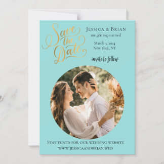 Wedding Magnetic Custom Photo Save the Date Invitation