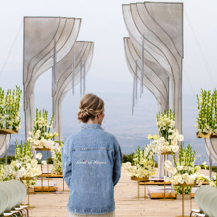 Wedding Maid of Honor Bachelorette Bridal Party Denim Jacket