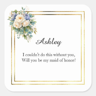 Wedding Maid of Honor Gift Stickers