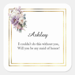 Wedding Maid of Honor Gift Stickers