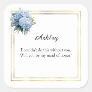 Wedding Maid of Honor Gift Stickers