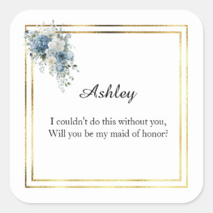 Wedding Maid of Honor Gift Stickers