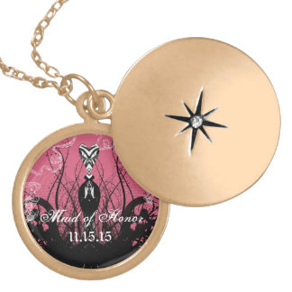 Wedding Maid of Honor Keepsake Thank You Necklace