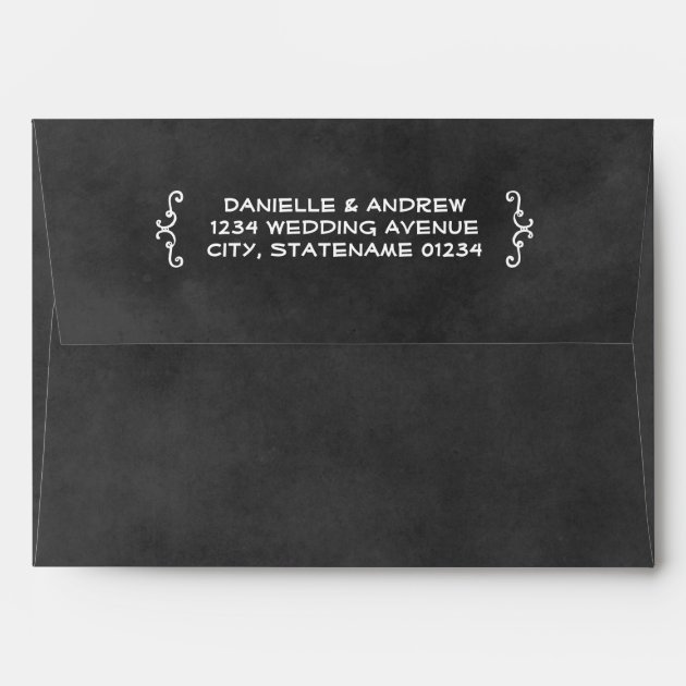 Wedding Mailing Envelopes | Chalkboard Style
