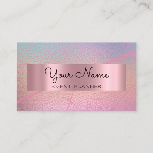 WEDDING MAKEUP ARTIST Ombre Pink Rose Appointment Card