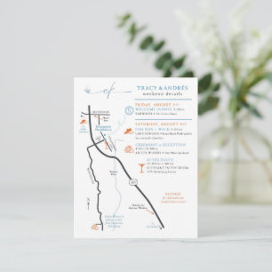 Wedding Map Enclosure Custom Design for Andres