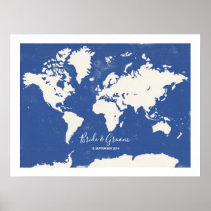 Wedding Map - Guest Book Alternative Print