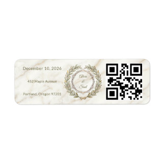 Wedding Marble and Laurel / Boda Mármol y Laurel Label