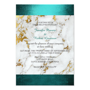 Teal And Grey Wedding Invitations 8