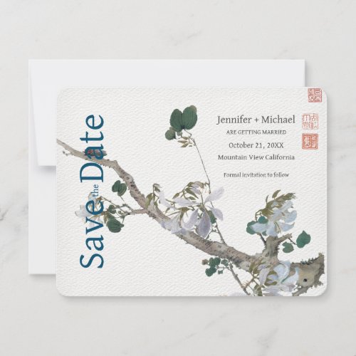 Wedding Marriage Calligraphy Floral Watercolor Save The Date