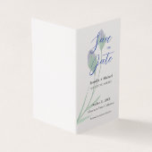 Wedding Marriage Minimalist Calligraphy Floral  (Outside)