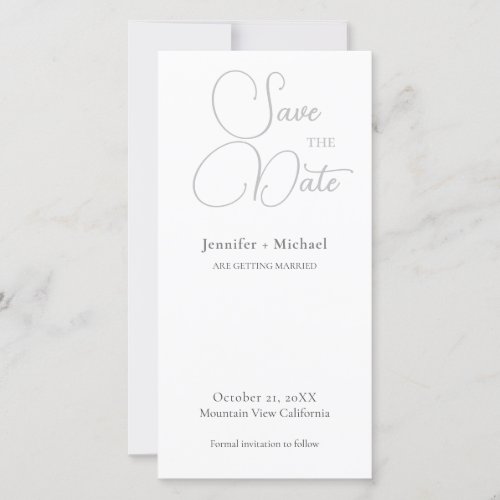 Wedding Marriage Minimalist Calligraphy  Save The Date