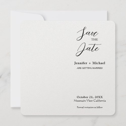 Wedding Marriage Minimalist Calligraphy  Save The Date
