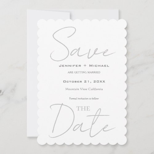 Wedding Marriage Minimalist Calligraphy   Save The Date