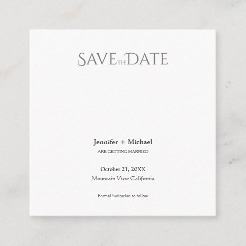 Wedding Marriage Minimalist Calligraphy Script Enclosure Card