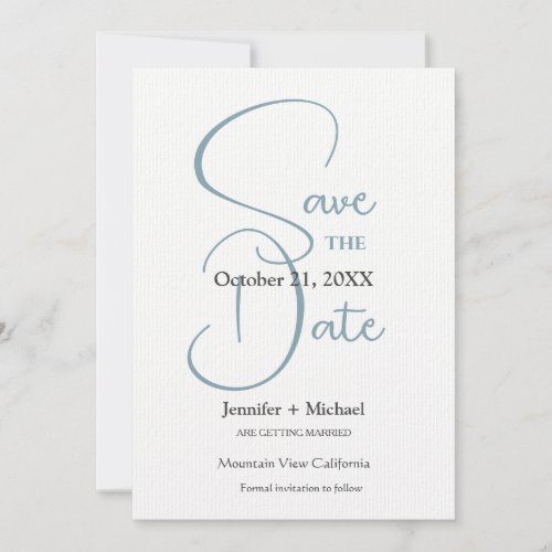 Wedding Marriage Minimalist Calligraphy Script Save The Date