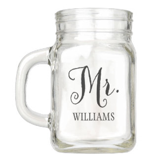 Wedding Mason Jar | Mr. Groom