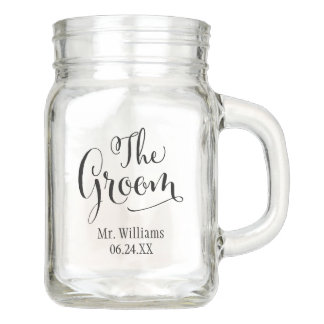 Wedding Mason Jar | The Groom