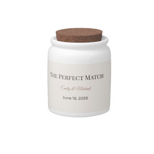 Wedding Match Favors | Romantic Luxury Gifts Candy Jar