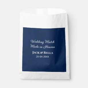 Wedding Match made in heaven wedding favours blue Favor Bag