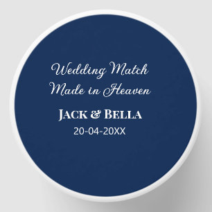 Wedding Match made in heaven wedding favours blue  Mini Candle Favors