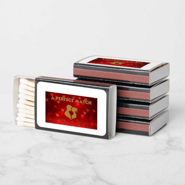 Wedding Matchbox Favors – A Perfect Match! Matchboxes (Stacked)