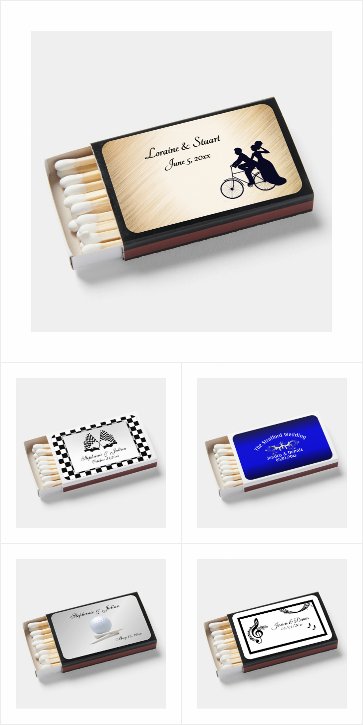 Wedding Matchboxes 