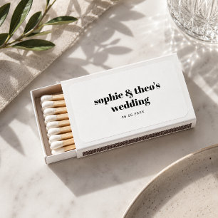 Wedding Matchboxes   Personalized Favor Matches